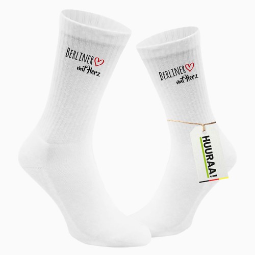 Socken berliner mit herz - socken,