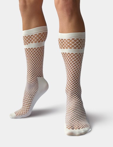 Barcode berlin fishnet socks - barcode,