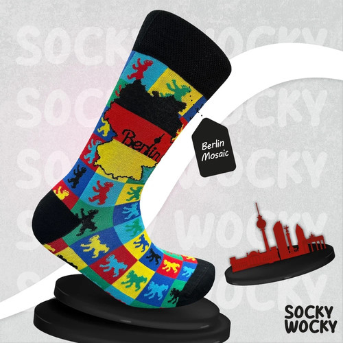 Berlin mosaic socks - mosaic, pattern